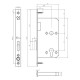 Din Mortice Euro Deadlock Eclipse Ultimate 60mm Backset