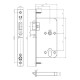 Din Mortice Nightlatch Eclipse Ultimate 60mm Backset Din Mortice Nightlatch Eclipse Ultimate 60mm Backset