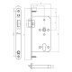 Din Mortice Latch Eclipse Ultimate 60mm Backset