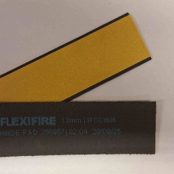 Hinge Pad 100mm x 30mm x 1mm Radius Corners Self Adhesive Flexifire