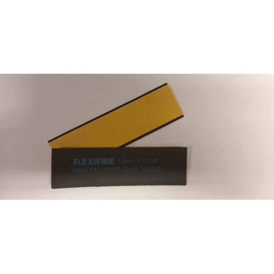 Hinge Pad 100mm x 30mm x 1mm Radius Corners Self Adhesive Flexifire