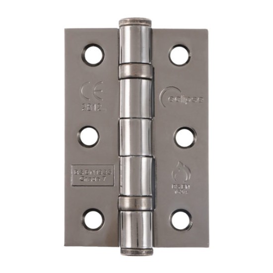 76x52mm Mild Steel Grade 7 Ball Bearing Hinge PAIR (8 Finishes) 