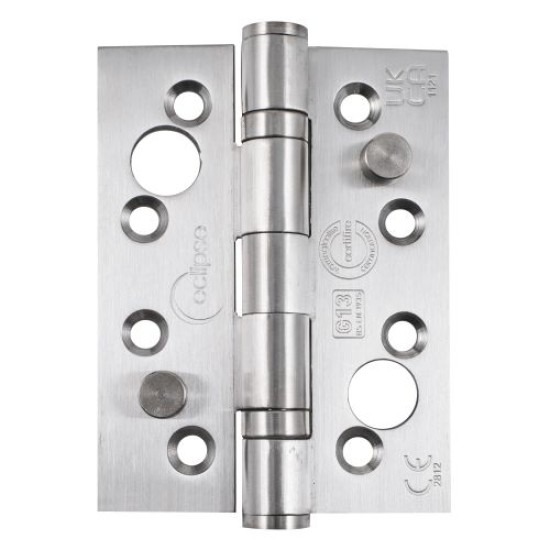 Eclipse Grade 13 Stainless Steel Security Ball Bearing Hinge PAIR