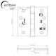 Eclipse 102 x 102 Ball Bearing Hinge PAIR (7 Finishes) Eclipse 102 x 102 Ball Bearing Hinge PAIR (7 Finishes)
