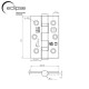 Eclipse Grade 7 Ball Bearing Hinge PAIR (7 Finishes) Eclipse Grade 7 Ball Bearing Hinge PAIR (7 Finishes)