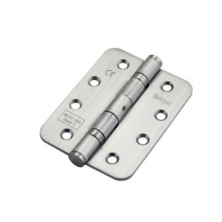 102x76x2.7mm Grade 11 Mild Steel Radius Ball Bearing Hinge PAIR