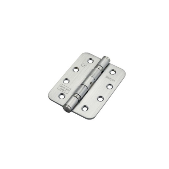 102x76x2.7mm Grade 11 Mild Steel Radius Ball Bearing Hinge PAIR