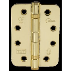 102x76x2.7mm Grade 11 Mild Steel Radius Ball Bearing Hinge PAIR