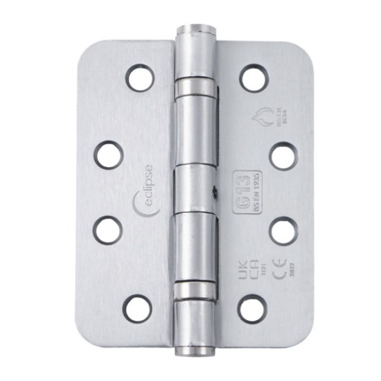 102x76mm Grade 13 Mild Steel Radius Ball Bearing Hinge PAIR