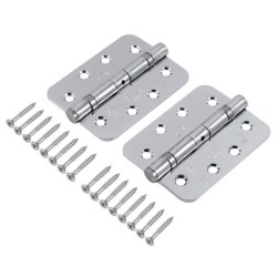 102x76mm Grade 13 Mild Steel Radius Ball Bearing Hinge PAIR 102x76mm Grade 13 Mild Steel Radius Ball Bearing Hinge PAIR