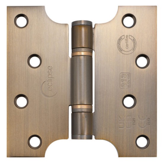 102x51x102x3mm Stainless Steel Grade 13 Fire Rated Thrust Bearing Parliament Hinge PAIR