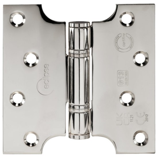 102x51x102x3mm Stainless Steel Grade 13 Fire Rated Thrust Bearing Parliament Hinge PAIR