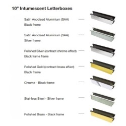 Defender 10" Intumescent Letterbox 30min Fire Rated FD30