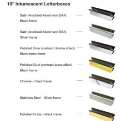 Defender 10" Intumescent Letterbox 30min Fire Rated FD30