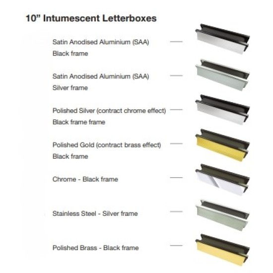 Defender 10" Intumescent Letterbox 30min Fire Rated FD30 Defender 10" Intumescent Letterbox 30min Fire Rated FD30