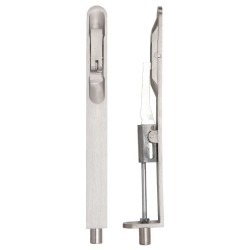 Lever action flush bolt - 20 x 200mm - Radius - Satin Stainless Steel