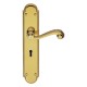 Chesham Lever on Backplate - Lock Profile - Polished Brass