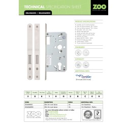 Din Euro Deadlock - Backset 60mm - Radius