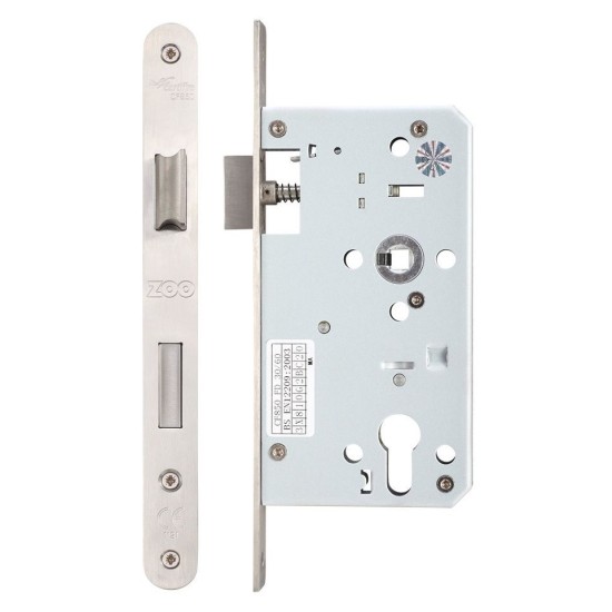 Din Euro Sashlock - 72mm C/C - Backset 60mm - Radius