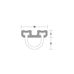 LAS3001 SI Door Bottom Seal