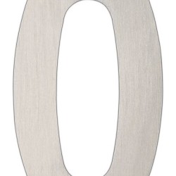 Numerals 75mm Stainless Steel