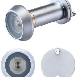 Door Viewer with Glass Lens - Satin Chrome