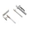 Square pivot hinge set - Satin Stainless Steel Grade 304