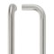 19mm D Pull Handle - Bolt Through Fixings - Satin Stainless