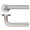 19mm Radius Lever - Push On Rose - Grade 304 - Satin Stainless